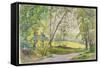 Through the Trees, 1910-15-James Hamilton Hay-Framed Stretched Canvas