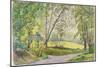Through the Trees, 1910-15-James Hamilton Hay-Mounted Giclee Print