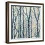 Through The Trees - Blue I-Kyle Webster-Framed Art Print