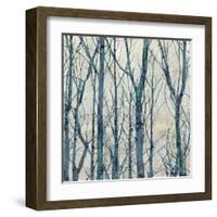 Through The Trees - Blue I-Kyle Webster-Framed Art Print