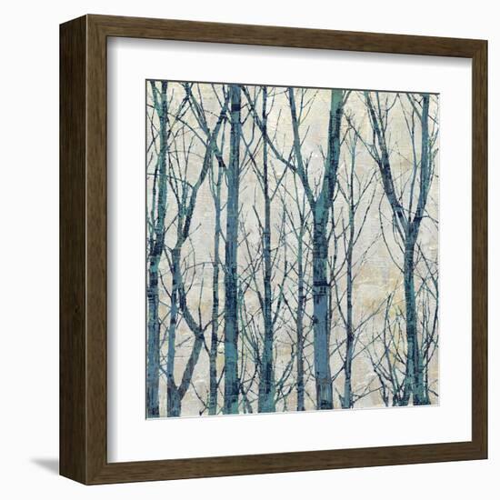 Through The Trees - Blue I-Kyle Webster-Framed Art Print