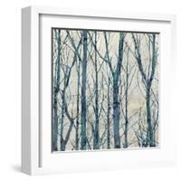 Through The Trees - Blue I-Kyle Webster-Framed Art Print