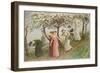 Through the White Flowers, 1891-Kate Greenaway-Framed Giclee Print