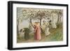 Through the White Flowers, 1891-Kate Greenaway-Framed Giclee Print