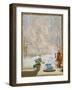 Through the Window in Winter, 1945-Konstantin Ivanovich Gorbatov-Framed Giclee Print