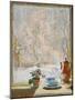 Through the Window in Winter, 1945-Konstantin Ivanovich Gorbatov-Mounted Giclee Print