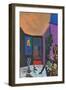 Through the Window (Oil on Canvas)-David Alan Redpath Michie-Framed Giclee Print