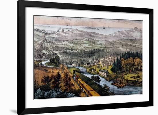 Through to the Pacific-Currier & Ives-Framed Giclee Print