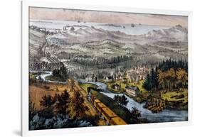 Through to the Pacific-Currier & Ives-Framed Giclee Print