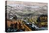 Through to the Pacific-Currier & Ives-Stretched Canvas