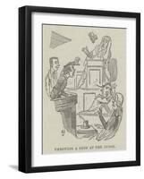 Throwing a Shoe at the Judge-null-Framed Giclee Print