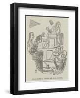 Throwing a Shoe at the Judge-null-Framed Premium Giclee Print