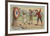 Throwing Arrows at a Target-null-Framed Giclee Print