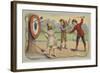 Throwing Arrows at a Target-null-Framed Giclee Print