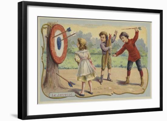 Throwing Arrows at a Target-null-Framed Giclee Print