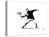 Throwing Flowers - Graffiti-null-Stretched Canvas