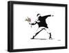 Throwing Flowers - Graffiti-null-Framed Poster