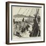 Throwing Out Torpedo-Nets to Protect the Sultan-Frederic Villiers-Framed Giclee Print