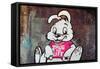 Thug For Life Bunny Rabbit Graffiti-null-Framed Stretched Canvas