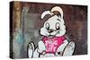 Thug For Life Bunny Rabbit Graffiti-null-Stretched Canvas