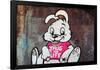 Thug For Life Bunny Rabbit Graffiti-null-Framed Poster