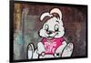 Thug For Life Bunny Rabbit Graffiti-null-Framed Poster