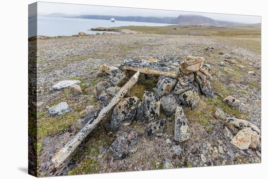 Thule House Remains in Dundas Harbour, Devon Island, Nunavut, Canada, North America-Michael-Stretched Canvas