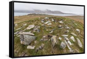 Thule House Remains in Dundas Harbour, Devon Island, Nunavut, Canada, North America-Michael-Framed Stretched Canvas