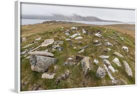 Thule House Remains in Dundas Harbour, Devon Island, Nunavut, Canada, North America-Michael-Framed Photographic Print