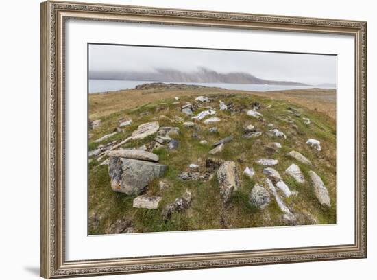 Thule House Remains in Dundas Harbour, Devon Island, Nunavut, Canada, North America-Michael-Framed Photographic Print