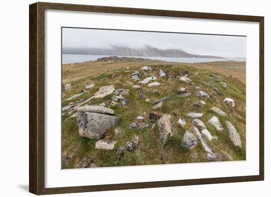 Thule House Remains in Dundas Harbour, Devon Island, Nunavut, Canada, North America-Michael-Framed Photographic Print