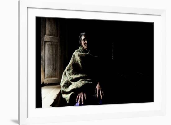 Thuli Maya Fuyal, Widow, in Her Small Room in Kathmandu, in Namaskar Association-Enrique Lapez-Tapia de Inas-Framed Photographic Print