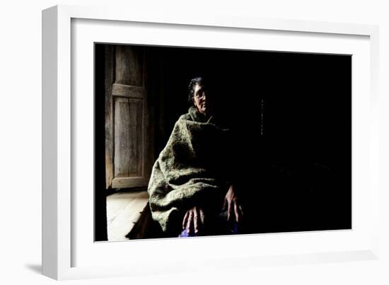 Thuli Maya Fuyal, Widow, in Her Small Room in Kathmandu, in Namaskar Association-Enrique Lapez-Tapia de Inas-Framed Photographic Print