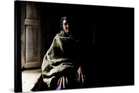 Thuli Maya Fuyal, Widow, in Her Small Room in Kathmandu, in Namaskar Association-Enrique Lapez-Tapia de Inas-Stretched Canvas