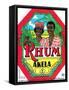 Thum Akela Marque Deposee Rum Label-Lantern Press-Framed Stretched Canvas