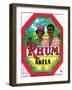 Thum Akela Marque Deposee Rum Label-Lantern Press-Framed Art Print