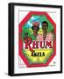 Thum Akela Marque Deposee Rum Label-Lantern Press-Framed Art Print