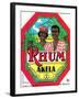 Thum Akela Marque Deposee Rum Label-Lantern Press-Framed Art Print