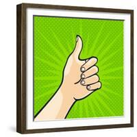 Thumb Up-Alena Kozlova-Framed Premium Giclee Print