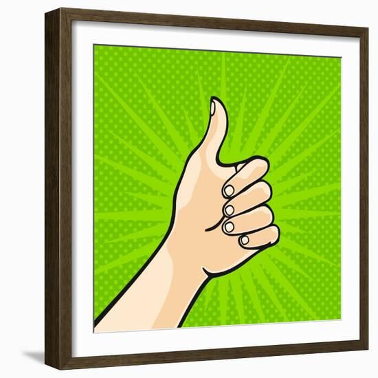 Thumb Up-Alena Kozlova-Framed Premium Giclee Print