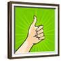 Thumb Up-Alena Kozlova-Framed Premium Giclee Print