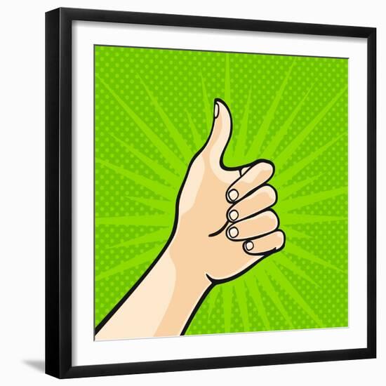 Thumb Up-Alena Kozlova-Framed Premium Giclee Print