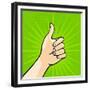 Thumb Up-Alena Kozlova-Framed Premium Giclee Print