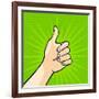 Thumb Up-Alena Kozlova-Framed Art Print