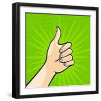 Thumb Up-Alena Kozlova-Framed Art Print