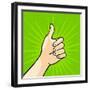 Thumb Up-Alena Kozlova-Framed Art Print