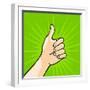 Thumb Up-Alena Kozlova-Framed Art Print