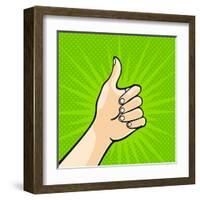 Thumb Up-Alena Kozlova-Framed Art Print