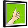 Thumb Up-Alena Kozlova-Framed Art Print