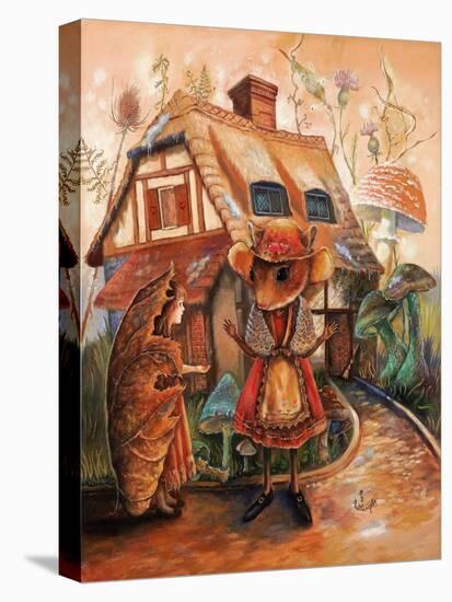 Thumbelina and Mrs Mouse-Judy Mastrangelo-Stretched Canvas